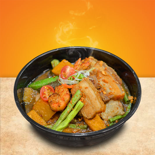 Pinakbet sa Alamang con Bagnet
